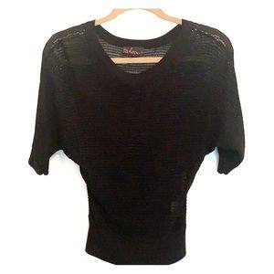 Black knit sweater